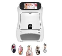 Impresora 3D Para UñAs, MáQuina De ImpresióN De UñAs De Bricolaje AutomáTica PortáTil, Compatible Con Wifi/USB,Pantalla Hd De 5 Pulgadas, Reconocimiento Ai, Para Estudio De UñAs/Manicurista