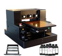 Impresora A3 UV Multifuncion Laser Color 32*50*15CM A3L805 Ultravioleta Automática Impresoras de Tabletas,Negro,Aplicable a Madera,Botella,PVC,Carcasa del Teléfono Móvil Impresión,Con tinta