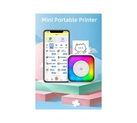 Impresora con Luz LED, Bolsillo, Papel TéRmico, Etiqueta Adhesiva, PáGina Web, ImpresióN de ImáGenes, , InaláMbrico, Tipo C