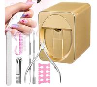 Impresora De Arte De Uñas,Máquina Impresora De Uñas Automática Inteligente 3D con Juego De 7 Piezas para Arte De Uñas,30s Hecho,2400dpi,Puede Imprimir 250 Uñas,Control De Aplicación Móvil Gratuito