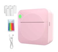 Impresora De Bolsillo - Térmica Inalámbrico Y Recargable | Mini Diseñador De Pegatinas Para Fotos, Notas, Arte, Cámara | Uso En Casa, Escuela, Oficina, Viajes, Exterior | Impresión Creativa E