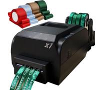 Impresora de cinta de raso, impresora de cinta digital de 1 fila, 2 filas o 4 filas, 150 mm/s, impresora de etiquetas, máquina de impresión con estampado de láminas, ancho ajustable, compatible con va