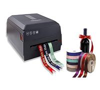 Impresora de Cinta Impresora de Cinta Satinada Digital de 3 Filas para Envolver Regalos, Impresora de Etiquetas Máquina de Estampado de láminas de 20-104 mm de Ancho, Compatible con más de 50 Idiomas