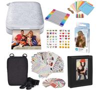 Impresora de fotos portátil HP Sprocket 2x3 (Luna Pearl) Starter Bundle