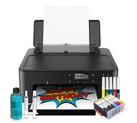 Impresora de imágenes para decoración de tartas, cartuchos de tinta para pasteles, 12 hojas de azúcar, marcadores de color comestibles y kit de limpieza de cabezales de impresión, EP-Sugar-MRK
