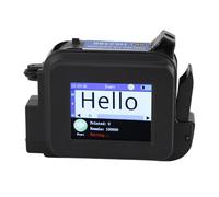 Impresora de Inyección de Tinta de Bolsillo, Mini Codificador de Inyección de Tinta Portátil, Pantalla Táctil de 2,4 Pulgadas, 600 PPP, Tinta Negra de Secado Rápido para Texto,