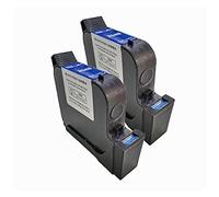 Impresora de inyección de tinta de mano 5 CM 16 Language Handheld TIJ Máquina de impresión Fecha de variable Número de serie Logo Portátil Pandheld Inkjet Impresora Impresión rápida sin retraso(2 BLAC