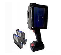 Impresora de inyección de tinta de mano 5 CM 16 Language Handheld TIJ Máquina de impresión Fecha de variable Número de serie Logo Portátil Pandheld Inkjet Impresora No es fácil de desvanecer(1SET with