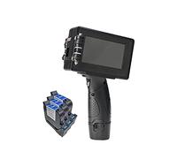 Impresora de inyección de tinta de mano Impresora de inyección de tinta de mano 12.7mm Mobile Portátil Mano Handheld InkJet Codificador de tinta solvente Impresora Impresión rápida sin retraso(1SET wi
