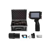 Impresora de inyección de tinta, Fecha de vencimiento multi-idioma de 12.7mm QR Código de código de código Máscara de plástico Móvil Móvil Portátil Mano Handheld Thermal InkJet Impresora(Black set)