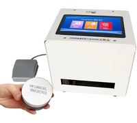 Impresora de inyección de Tinta Industrial automática, Impresora de inyección de Tinta de Escritorio portátil, Fecha de producción de Escritorio de 12,7 mm, Tapa de Botella de impresión de s