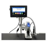 Impresora de inyección de tinta Industrial en línea, boquilla de 12,7/25,4mm con pantalla de 4,3 pulgadas, código de barras QR, número de lote, logotipo, fecha Impresión multiformato(25.4mm without in