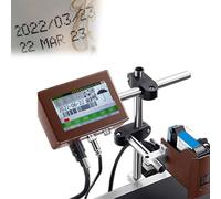 Impresora de inyección de tinta industrial, máquina automática de codificación de fecha para impresión de etiquetas, 12,7 mm de ancho, dispositivo de marcado para uso comercial