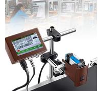 Impresora de inyección de tinta industrial para fecha, texto, código QR, código de barras, número de lote e impresión de etiquetas para marcado y codificación de productos