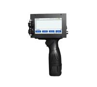 Impresora de inyección de tinta portátil, 600DPI, 24 idiomas, fecha de caducidad, pistola manual, máquina de codificación de código de barras de 12,7mm Impresión multiformato(Printer with 2 ink)