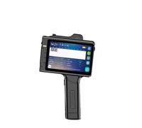 Impresora de inyección de tinta portátil, a for producción, fecha de caducidad, código de barras, número de lote, código QR con cartucho de tinta de secado rápido Impresión multiformato(Printer and 1