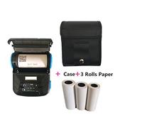 Impresora de inyección de tinta portátil DC 5V USB 3 "80mm Mini Impresora térmica inalámbrica de recibos Impresora portátil Bluetooth Soporte PC Impresora Papel Impresora para código fecha logotipo et