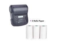 Impresora de inyección de tinta portátil DC 5V USB 3 "80mm Mini Impresora térmica inalámbrica de recibos Impresora portátil Bluetooth Soporte PC Impresora Papel Impresora para código fecha logotipo et