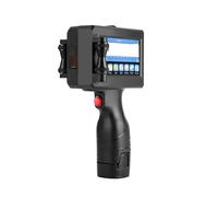 Impresora de inyección de tinta portátil de 12,7/25,4mm, pistola QR, código de barras, fecha de lote, número, logotipo, máquina de codificación de fecha de caducidad Impresión multiformato(1 Cartridge