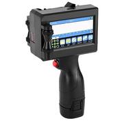 Impresora de inyección de tinta portátil de 12,7 mm for texto, código de barras QR, número de lote, logotipo, fecha de caducidad, máquina codificadora de etiquetas sin cifrar Secado rápido para etique