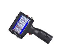 Impresora de inyección de tinta portátil Impresora de mano de 12,7 mm, impresora de inyección de tinta pequeña portátil, empaquetado de etiquetas con logotipo de tapa de botella de código QR, secado r