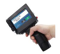 Impresora de inyección de tinta portátil, Impresora de tinta de mano 12.7mm 18 idiomas QR Bar Batter Código Fecha Número Logotipo Fecha de caducidad Etiqueta Portable Jet InkJet Impresora para la indu