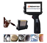 Impresora de inyección de tinta portátil, Logotipo de tinta de recambio de 13.5mm. QR Código Serial Número Portátil Máscara en línea Impresora de tinta térmica de mano Handheld(English printer1 ink)