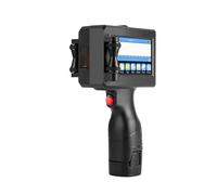 Impresora de inyección de tinta portátil, máquina de codificación de fecha de caducidad, número de fecha de lote de código de barras, 12,7/25,4mm, no cifrada, 25 idiomas Impresión multiformato(2 Cartr