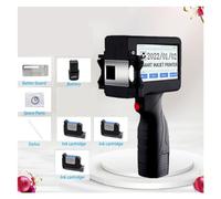 Impresora de inyección de tinta portátil Máquina de codificación de mano inteligente de 12,7 mm, etiqueta de logotipo de tapa de botella que empaqueta una pequeña impresora de inyección de tinta portá