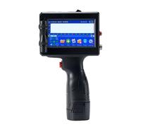 Impresora de inyección de tinta portátil, máquina de impresión de botellas de plástico con fecha, número de lote, código QR, bolsa de embalaje, 12,7mm Impresión multiformato(Printer with 2 ink)