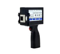 Impresora de inyección de tinta portátil, pequeña, con fecha de producción, vida útil, número de lote, máquina codificadora, impresión sin decoloración para texto, código de barras, fecha, hora, etc.(