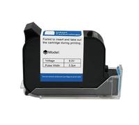 Impresora de inyección de tinta térmica portátil de 25,4mm, cartucho de tinta solvente de secado rápido, impresora portátil sin cifrar, tinta negra para texto, código de barras, fecha, hora, etc.(1PC)