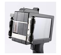 Impresora De Mano, 12.7mm / 25.4mm QR Barra de lote Código Variable Fecha Número Logotipo Fecha de expiración Etiqueta Portátil Mano Jet Handheld Inkjet Impresora Imprima En Cualquier Momento(25.4mm w
