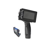 Impresora De Mano, Impresora 25.4mm QR Barra de lote Código Variable Fecha Número Logotipo Fecha de expiración Etiqueta Portátil Mano Jet Handheld Inkjet Impresora Imprima En Cualquier Momento(12.7mm