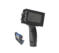 Impresora De Mano, Impresora de inyección de tinta de mano 12.7mm Mobile Portátil Mano Handheld InkJet Codificador de tinta solvente Impresora Imprima En Cualquier Momento(1SET with 1BLACK INK)
