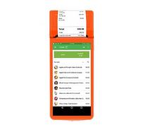 Impresora De Mano, Impresora térmica portátil de mano POS PDA Terminal 3G Internet con GPS 58mm wifi Android 8,1 impresoras de código de barras industriales resistentes Imprima En Cualquier Momento(Or