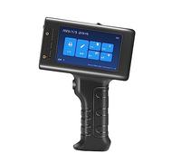 Impresora de Mano Portátil, Impresora de etiquetas de 12,7 mm, impresora de inyección de tinta portátil con logotipo de numeración de códigos de lotes de tiras QR, tinta permanente ,para Logotipo/Imag