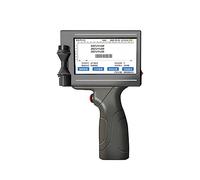 Impresora de Mano Portátil, Impresora de mano inteligente Impresora de inyección de tinta de 12,7 mm Tapa de botella Logotipo Etiqueta Embalaje Impresión Portátil ,para Logotipo/Imagen/Código QR(Black