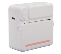 Impresora de Pegatinas, Mini Impresora Térmica con Bluetooth, Máquina para Hacer Pegatinas, Impresora Portátil sin Tinta, Impresora de Teléfono de Bolsillo para Tarjetas de (Pink)