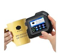 impresora de portátil Mini impresora de inyección de tinta portátil con pantalla táctil E98 de 0,5 pulgadas for fecha de caducidad, etiqueta con logotipo de código de barras QR(Without ink,EU)