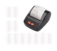 Impresora de recibos Impresora térmica móvil portátil de 58 mm Impresora inalámbrica BT Mini Bill Ticket Impresión Compatible con Android iOS Windows con rollos de papel térmico de 11 piezas for resta