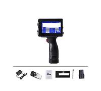 Impresora de secado rápido, Impresora de etiquetas de 12,7mm QR Bar código de lote número de fecha logotipo fecha de caducidad impresora de inyección de tinta portátil 24 idiomas portátil Admite conte