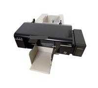Impresora de Tarjeta de identificación de PVC automática Compatible de L800 con 52 bandejas para Tarjeta de identificación y máquina de impresión de DVD de CD(UK Plug)