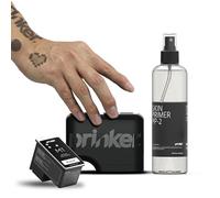 Impresora de tatuajes temporales Prinker M Black, tatuajes personalizados en segundos, resistente al agua y lavable con jabón, compatible con Android e iOS, tinta cosmética negra incluida.