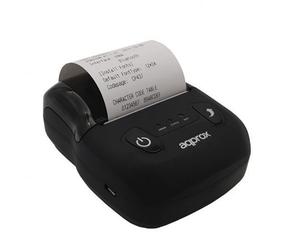 Impresora de Tickets Approx appPOS58PORTABLE+/ Térmica/ Ancho papel 58mm/ USB-Bluetooth/ Negra