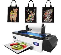 Impresora de transferencia de escritorio para impresión de tela oscura y clara, herramienta de impresión de prendas personalizada A3 con pantalla digital y temperatura ajustable de 55 a 120 ℃