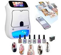 Impresora de uñas 3D automática inteligente, compatible con WiFi, dispositivo con pantalla táctil de 5", for estudio de uñas/manicurista
