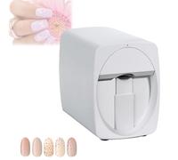 Impresora de uñas 3D compatible con WiFi/DIY, impresora de uñas digital, impresora de uñas DIY controlada por una aplicación móvil, adecuada para salones de uñas domésticos.(White)