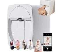 Impresora De Uñas 3D,Digital Mobile Nail Art Printer,Impresión Color Alta Definición 2400 PPP,Patrones Personalizados,Impresora Uñas Reconocimiento Preciso con Cartucho de Tinta(White)