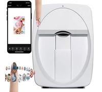 Impresora De UñAs Comercial, Mini MáQuina EléCtrica Para Pintar UñAs, MáQuina Digital AutomáTica Para Arte De UñAs A Color(White)